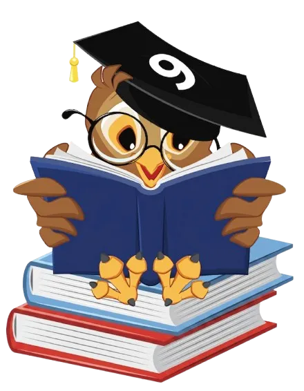 Grade 9 Math mascot illustration