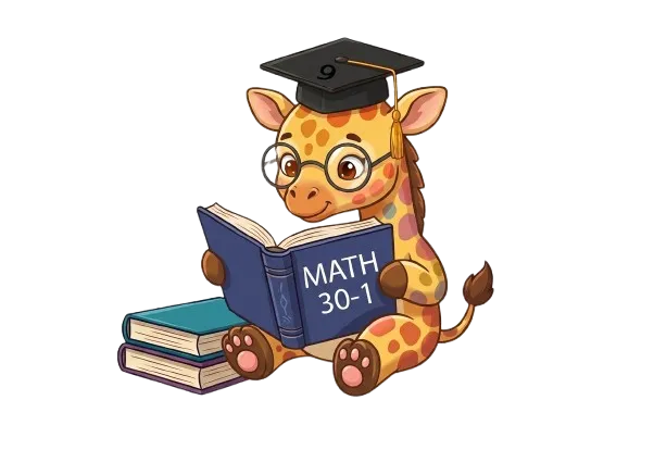 Math 30-1 mascot illustration